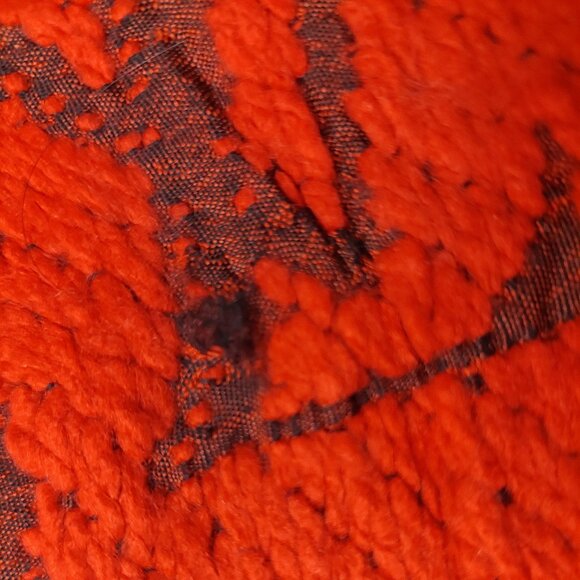 LOUIS VUITTON LV Classic Vintage Red & Burgundy Monogram Scarf VWT - Picture 10 of 15